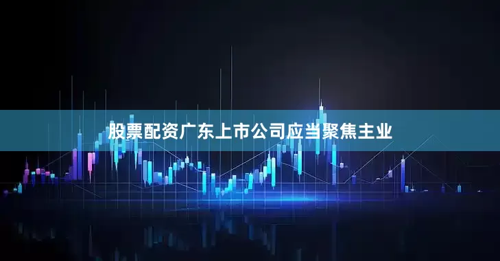 股票配资广东上市公司应当聚焦主业